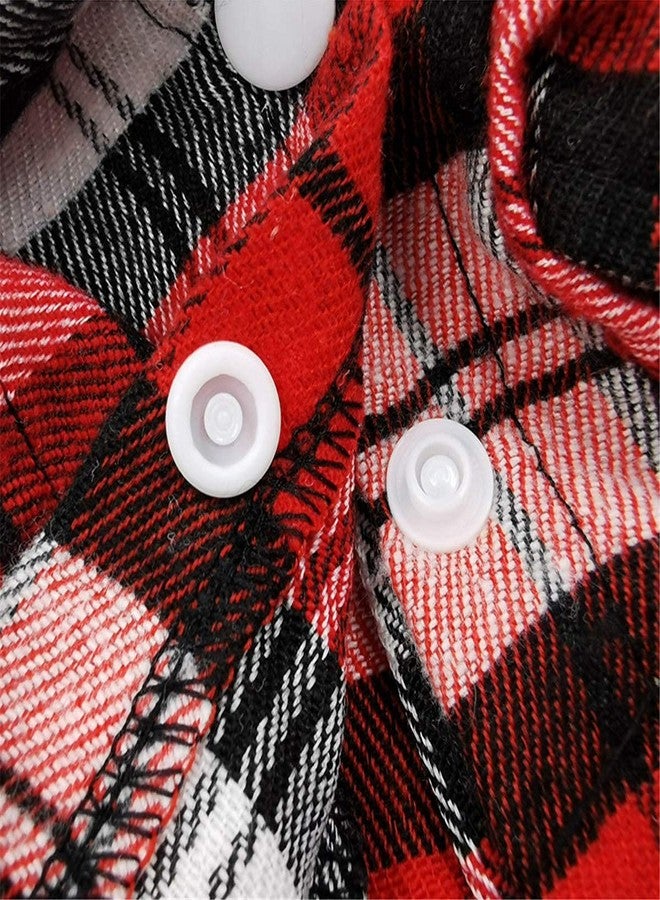 GRAB IT Pet Basic Puppy T-Shirt, All-Season Plaid Polo for Dogs & Cats (L) - Image 5
